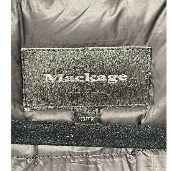 Mackage Britnie Down Jacket With Asiatic Raccoon Fur In Dark Sage size XS - Picture 9 of 12